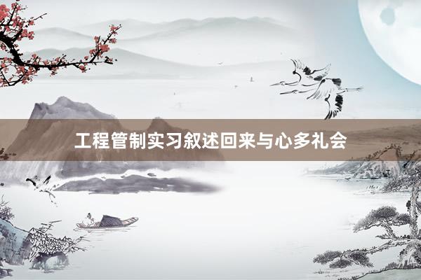 工程管制实习叙述回来与心多礼会